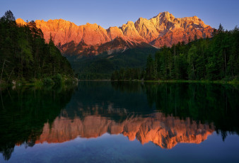 Картинка природа реки озера озеро горы отражения небо лес