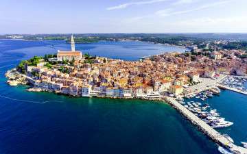 Картинка города ровинь+ хорватия панорама