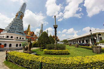 Картинка wat phra kaew park view города бангкок таиланд