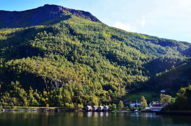 Обои картинки фото норвегия, природа, горы, фьорд, пейзаж