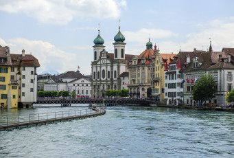 Картинка люцерн+ швейцария города -+улицы +площади +набережные набережная вода дома