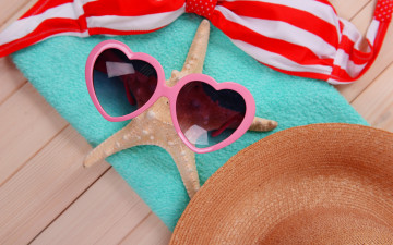 Картинка разное одежда +обувь +текстиль +экипировка accessories beach summer звезда очки отдых море пляж лето glasses sun vacation