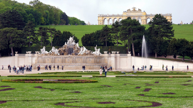 Обои картинки фото города, вена , австрия, фонтан