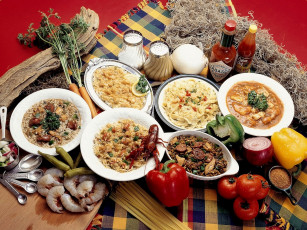 Картинка креольские блюда еда разное рис