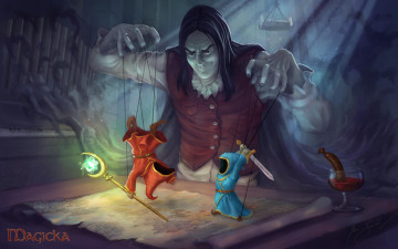 Картинка magicka видео игры гномы маги кукловод