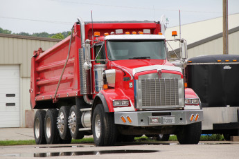Картинка kenworth+dump+truck автомобили kenworth грузовик тяжёлый