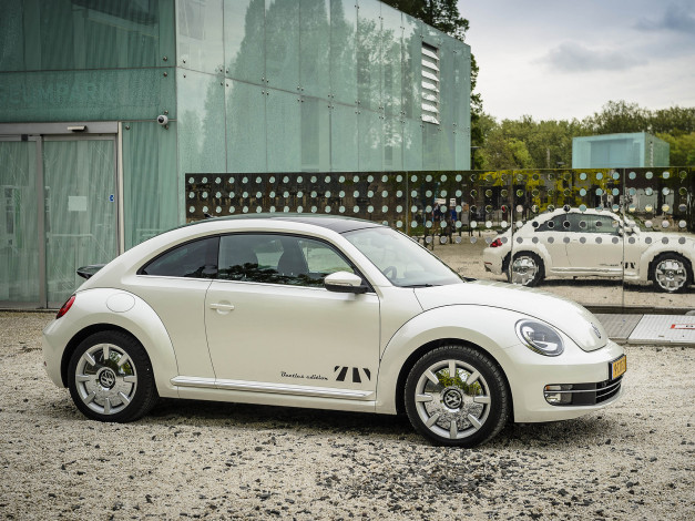 Обои картинки фото автомобили, volkswagen, светлый, beetle, '2014, г, beetles, edition