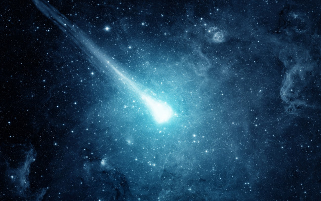 Обои картинки фото космос, кометы, метеориты, комета