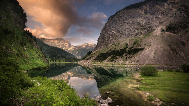 Обои картинки фото природа, реки, озера, национальный, парк, триглав, словения