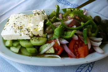 обоя еда, салаты,  закуски, греческая, кухня, салат