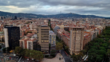 Картинка города барселона+ испания панорама