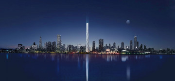 Картинка города Чикаго сша небоскреб сверло