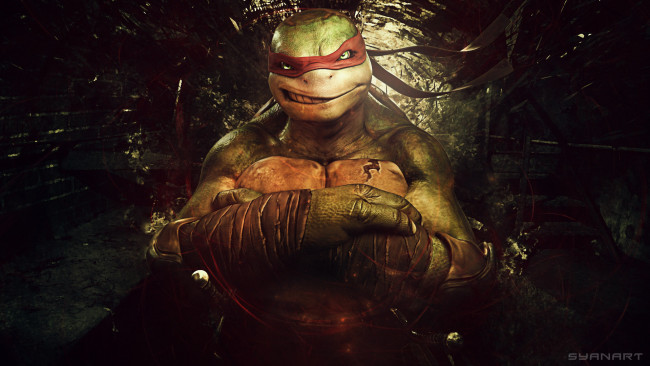 Обои картинки фото видео, игры, teenage, mutant, ninja, turtles, out, of, the, shadows, turtles-, рафаэль