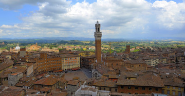 обоя сиена , италия, города, - панорамы, крыши