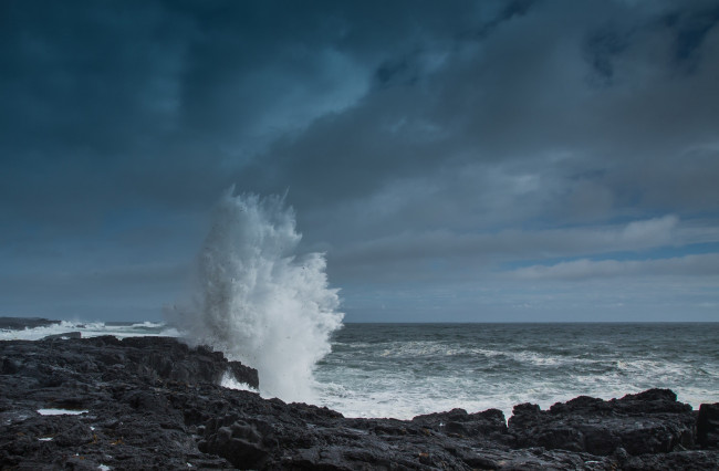 Обои картинки фото природа, побережье, исландия, море, берег, небо, волны