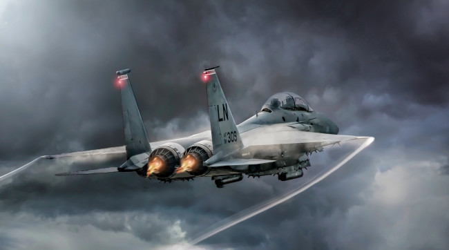 Обои картинки фото mcdonnell douglas f-15c eagle, авиация, боевые самолёты, истребитель