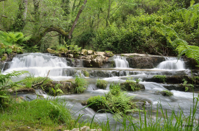 Обои картинки фото природа, реки, озера, waterfall, вода, река, river, stream, rocks, поток, камни, водопад, water