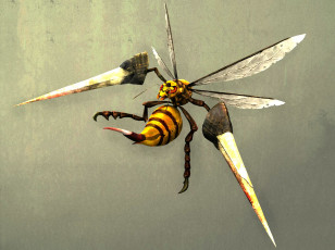 Картинка аниме pokemon насекомое монстр beedrill пчела