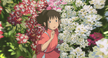 Картинка аниме spirited+away хаяо миядзаки тихиро унесенные призраками spirited away цветы девочка