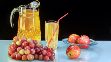 Картинка еда напитки +сок яблоки сок виноград
