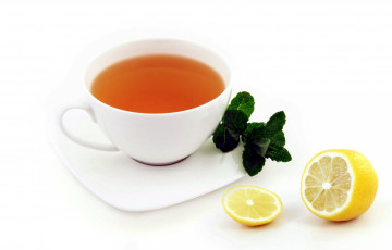 Картинка еда напитки +Чай чай мята лимон