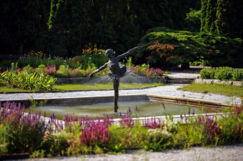 Картинка природа парк фонтан балерина