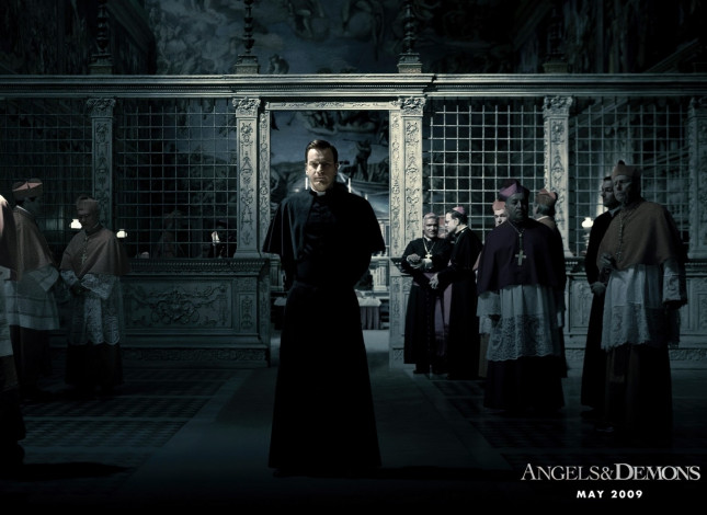Обои картинки фото кино фильмы, angels & demons, священники