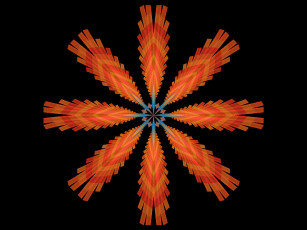 Картинка 3д графика fractal фракталы абстракция узор лепестки