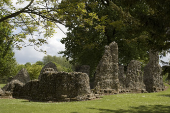 Картинка abbey ruins wm города исторические архитектурные памятники руины аббатство англия