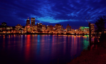 Картинка portland города огни ночного