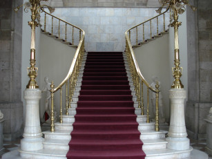 обоя интерьер, холлы, лестницы, корридоры, светильники, лестница
