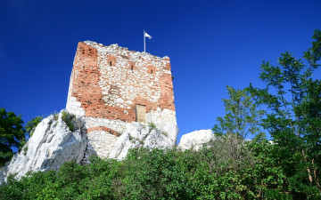 Картинка разное развалины руины металлолом стена флаг