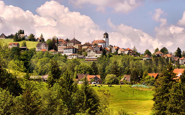 Картинка швейцария троген города пейзажи
