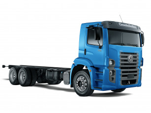 Картинка автомобили volvo+trucks volkswagen constellation 24-330 6x4 2013г синий