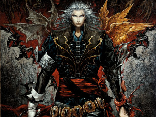 Картинка видео+игры castlevania +curse+of+darkness крылья змея белые волосы hector мужчина ayami kojima арт