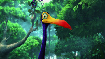 Картинка мультфильмы up растения птица взгляд голова