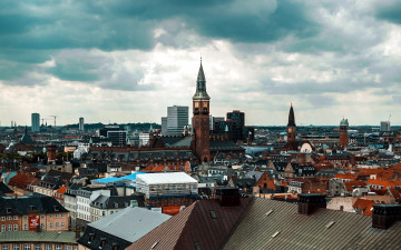 Картинка города копенгаген+ дания панорама