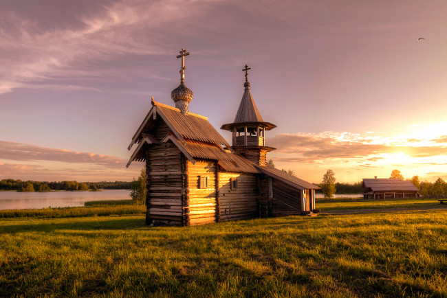 Обои картинки фото города, - православные церкви,  монастыри, остров, кижи, петрозаводск, россия, церковь, деревянная, архитектура