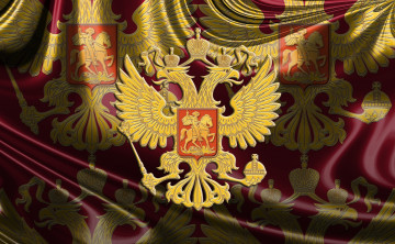 обоя разное, флаги,  гербы, герб, россия, двуглавый, орёл, святой, георгий, победоносец, российская, федерация