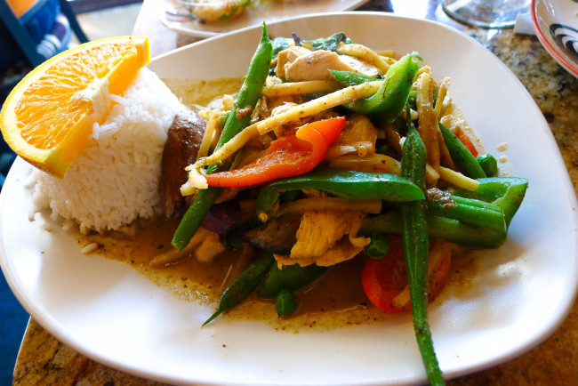Обои картинки фото еда, вторые блюда, тайская, кухня, рис, овощи