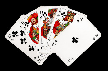 Картинка разное настольные игры азартные дама треф карты валет король туз