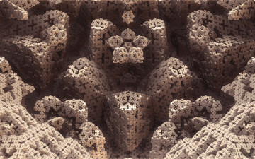 Картинка 3д графика fractal фракталы абсртракция узор