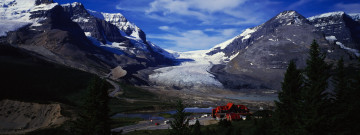 Картинка landscape природа горы ледник дорога поселок