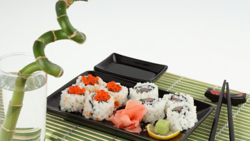 Картинка еда рыба морепродукты суши роллы палочки
