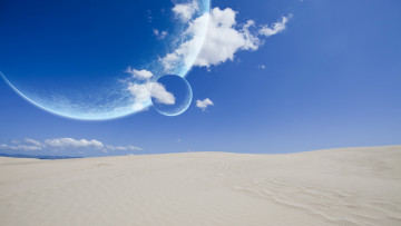 Картинка разное компьютерный дизайн песок облака планета