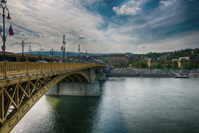 Обои картинки фото margaret bridge, города, - мосты, река, мост