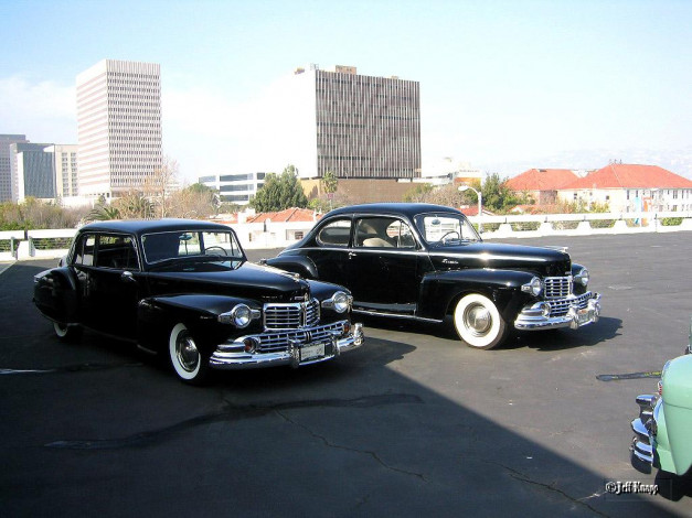 Обои картинки фото 1948, lincoln, continental, and, coupe, автомобили, классика