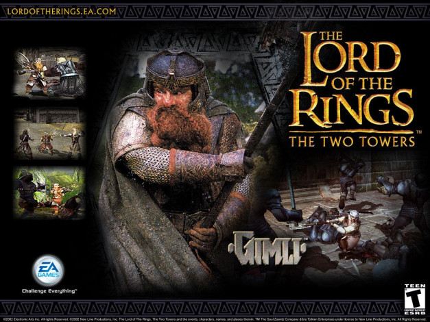 Обои картинки фото the, lord, of, rings, two, towers, видео, игры