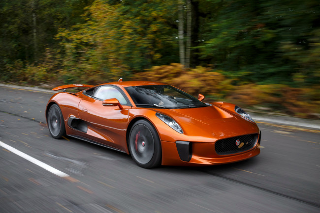Обои картинки фото автомобили, jaguar, 007, spectre, c-x75, 2015г