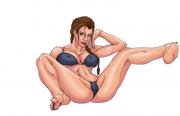 Картинка рисованное комиксы фон взгляд купальник девушка